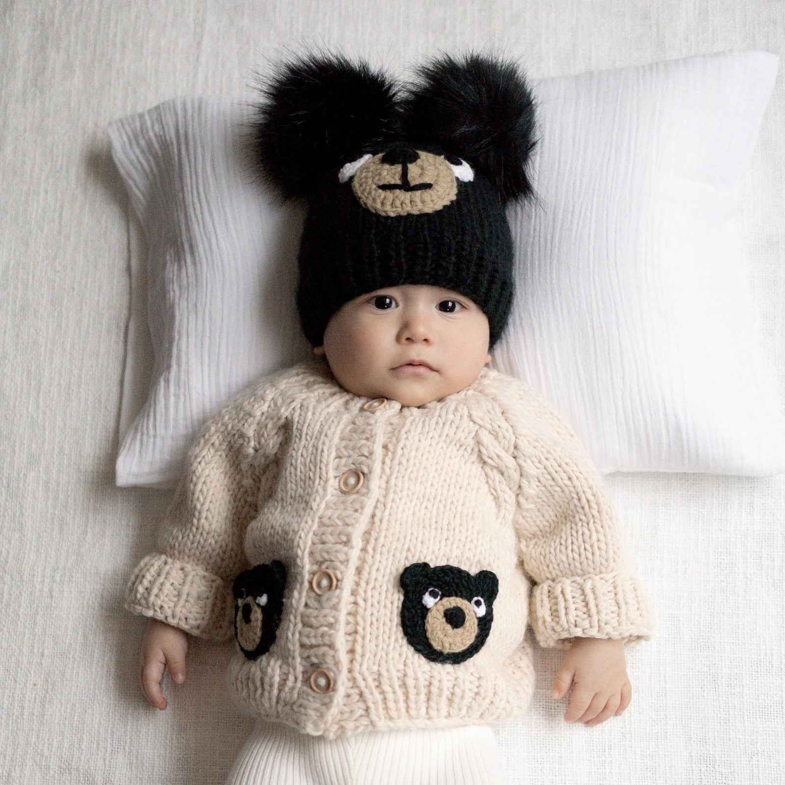 Black Bear Cardigan for Baby & Toddler - Sweaters