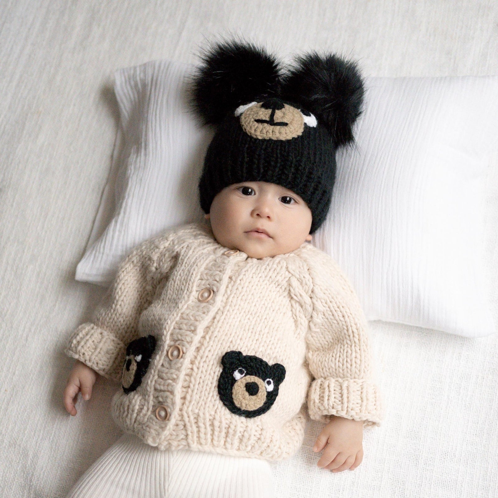 Black Bear Cardigan for Baby & Toddler - Sweaters