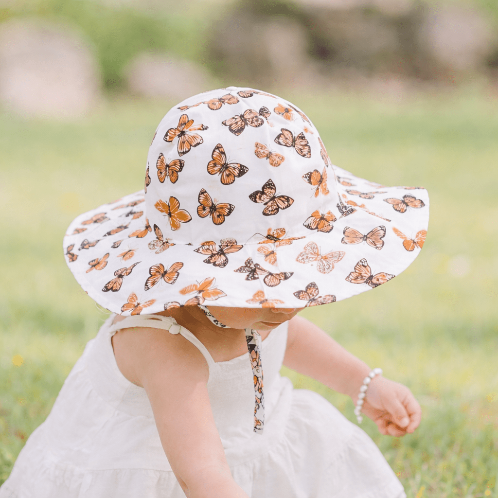 Butterflies Sunhat UPF 50+ with Adjustable Breakaway Strap - Sunhat