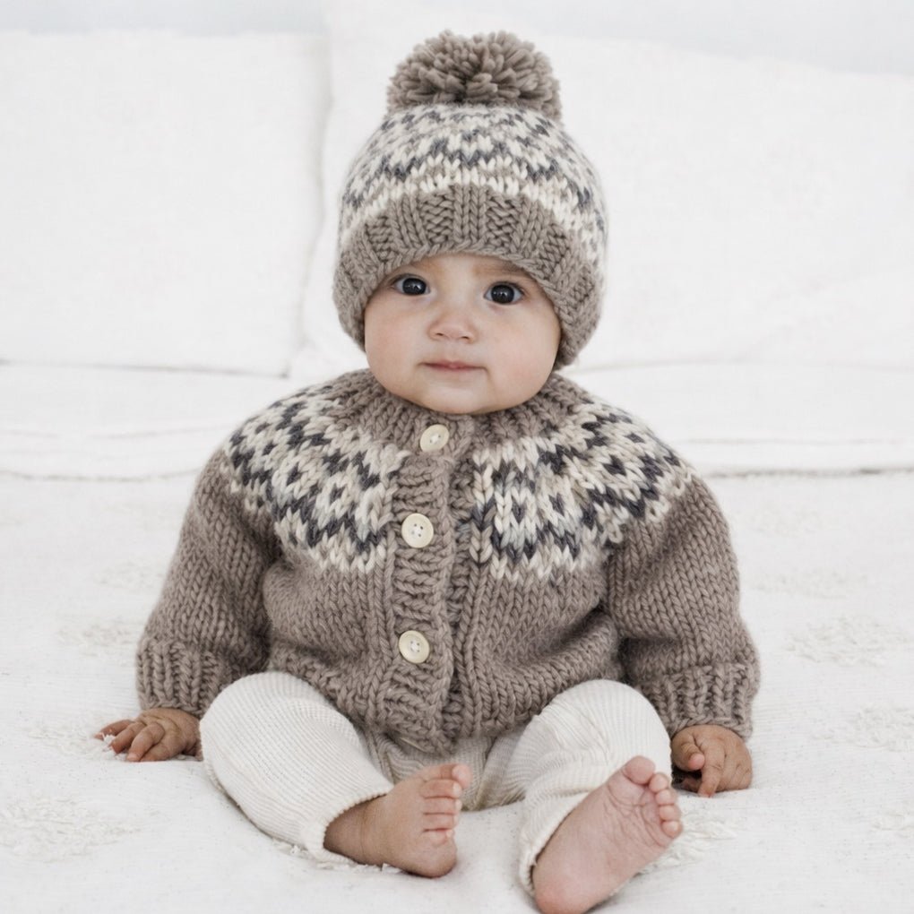 Fairisle Pebble Cardigan Sweater for Baby & Toddler - Sweaters