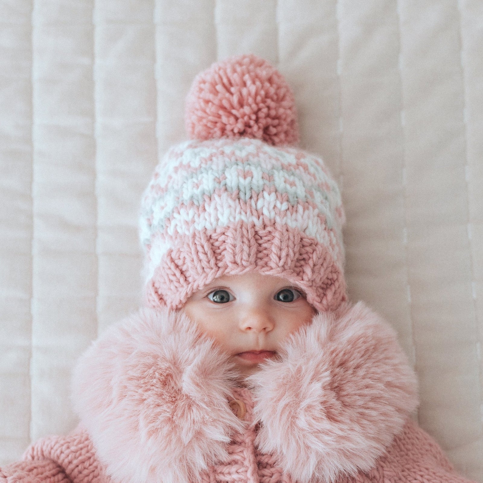 Fairisle Rosy Beanie Hat for Baby & Kids - Beanie Hats