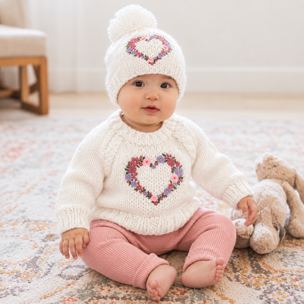 Garland Heart Sweater for Baby & Kids