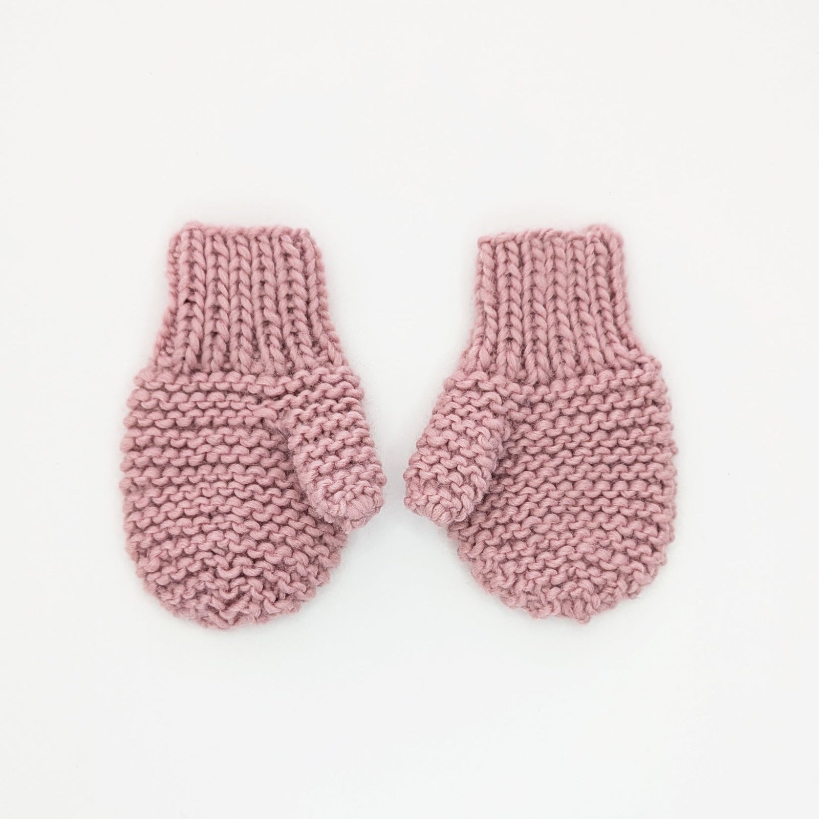 Garter Stitch Mitten Rosy for Toddlers & Kids due July - Mittens
