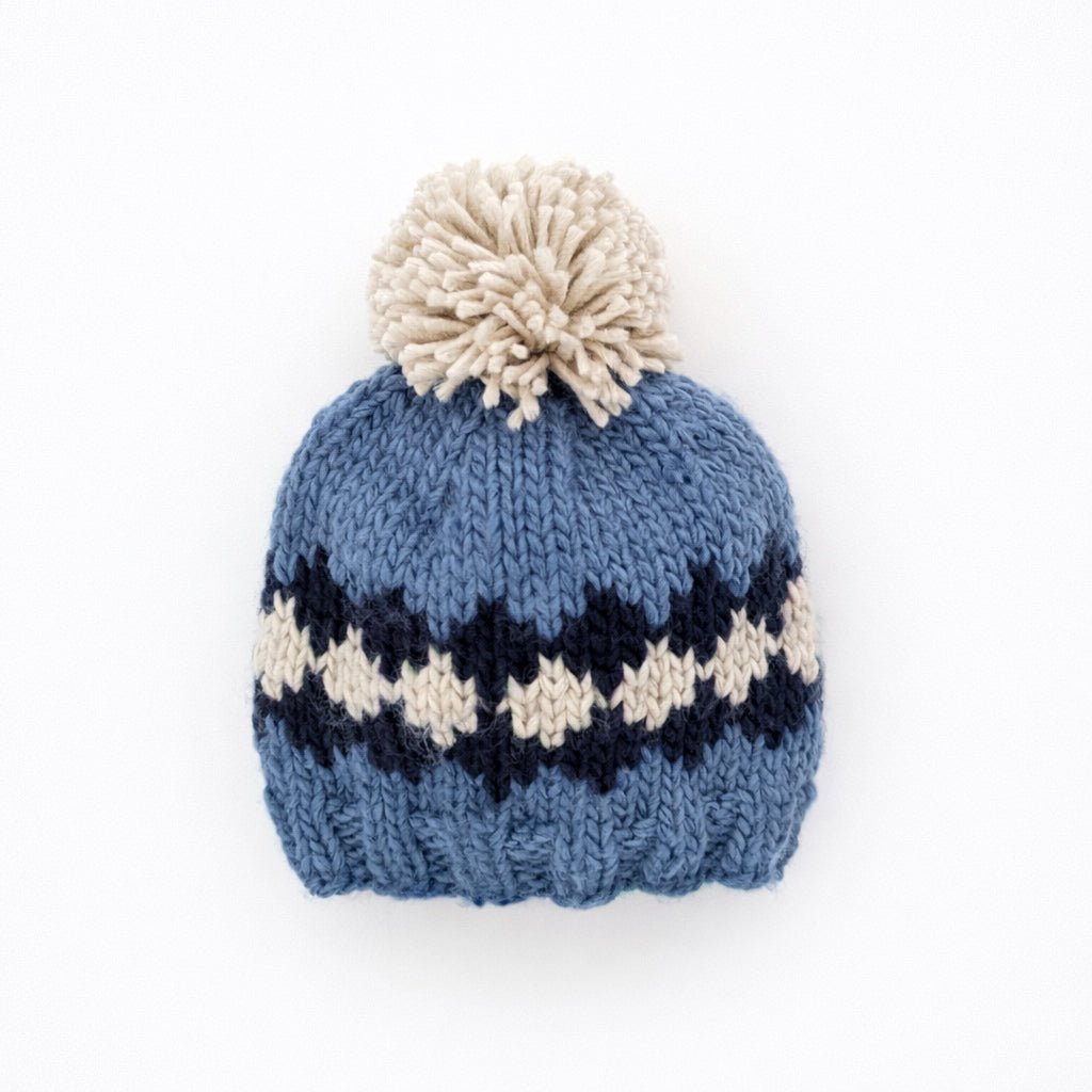 Geo Slate Blue Beanie Hat for Baby & Kids - Beanie Hats