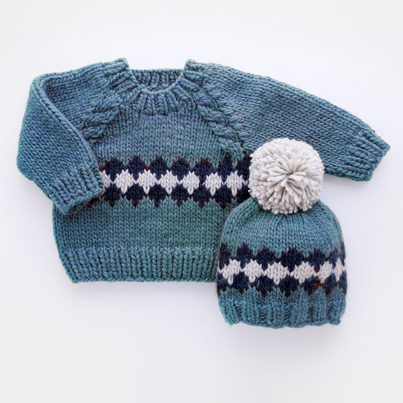 Geo Slate Blue Beanie Hat for Baby & Kids - Beanie Hats