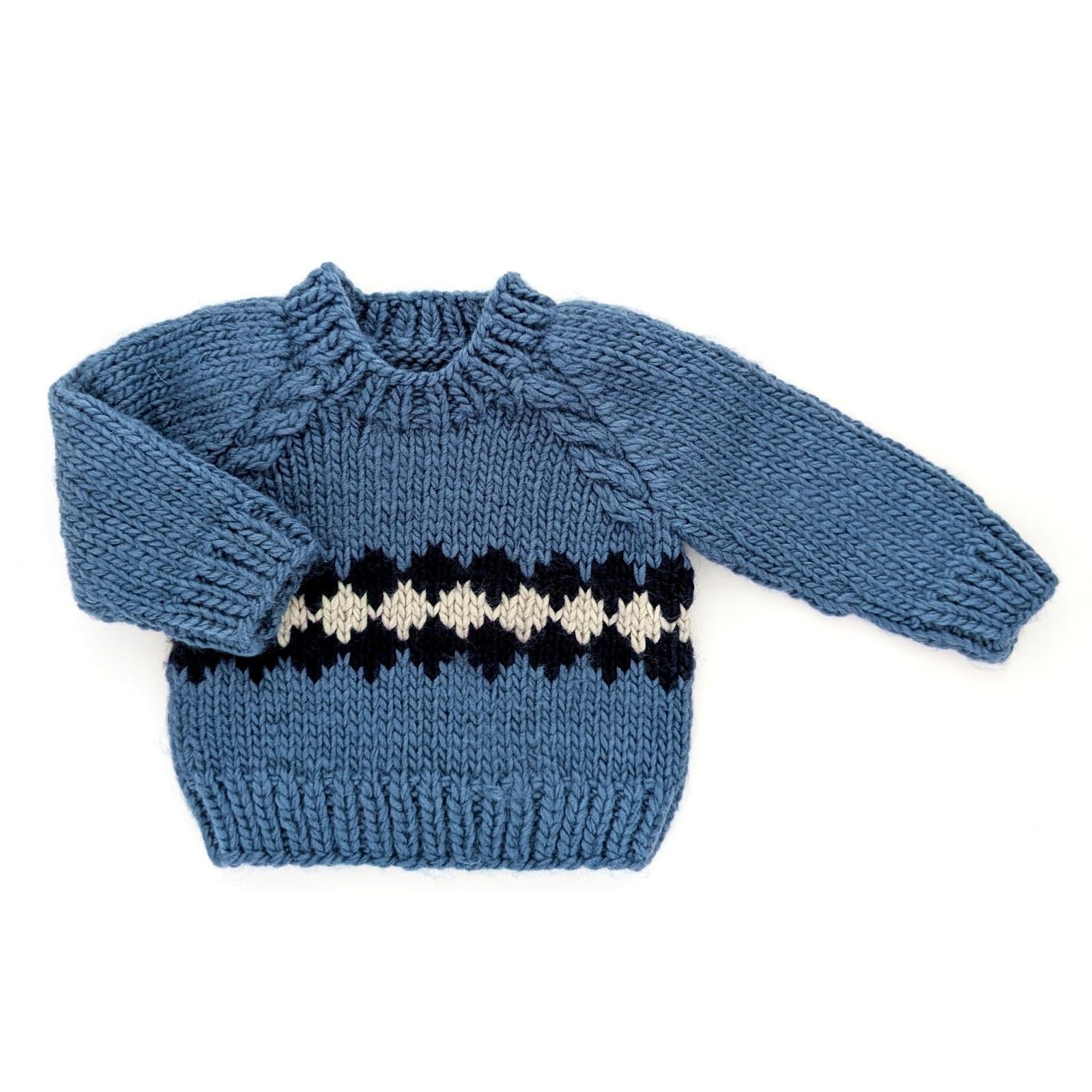 Geo Sweater Slate Blue for Baby & Toddler - Sweaters