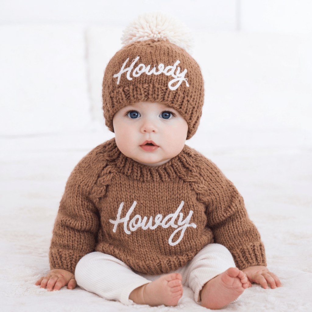 Howdy Beanie Hat Pecan for Baby & Kids - Beanie Hats