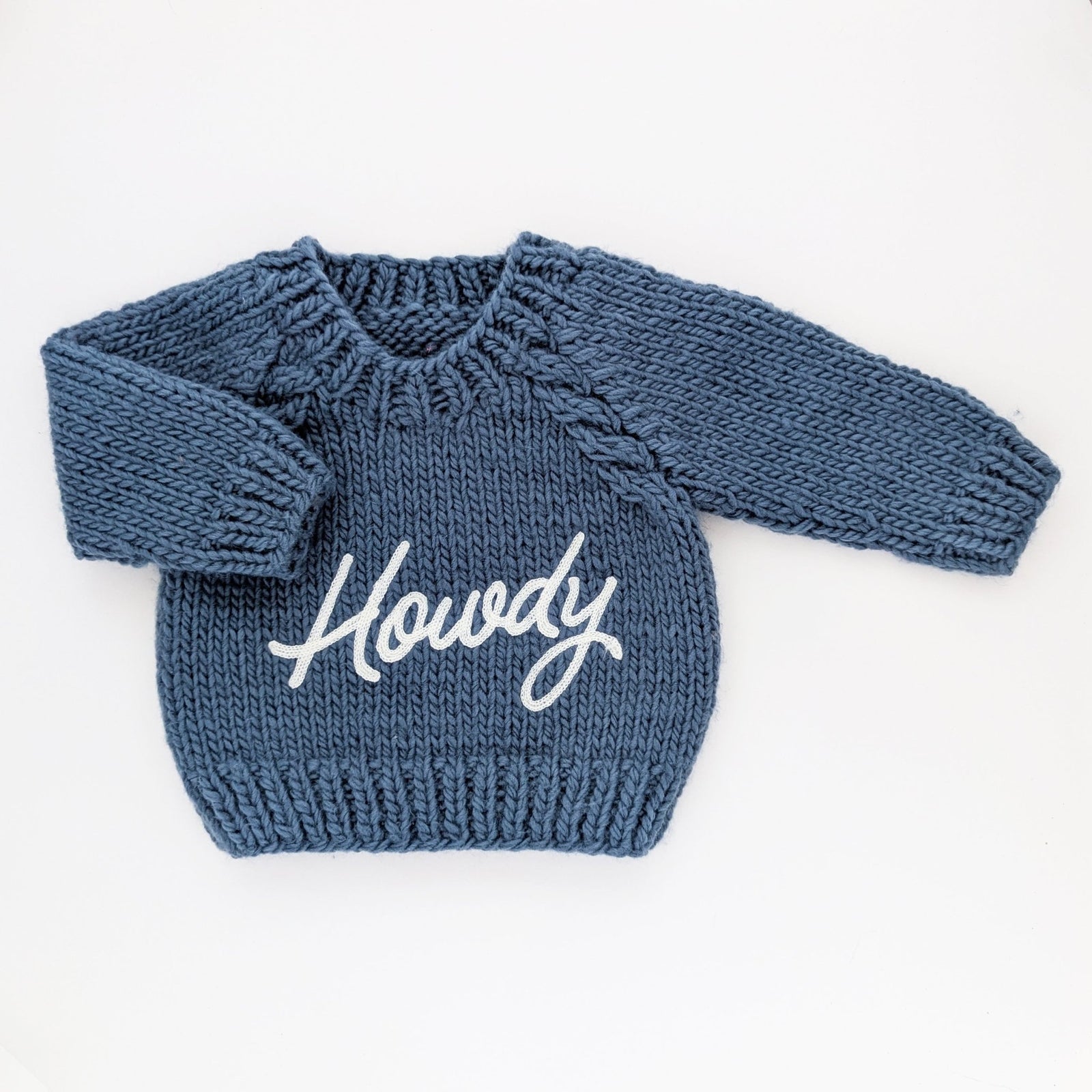 Howdy Sweater Slate Blue for Baby & Toddler - Sweaters