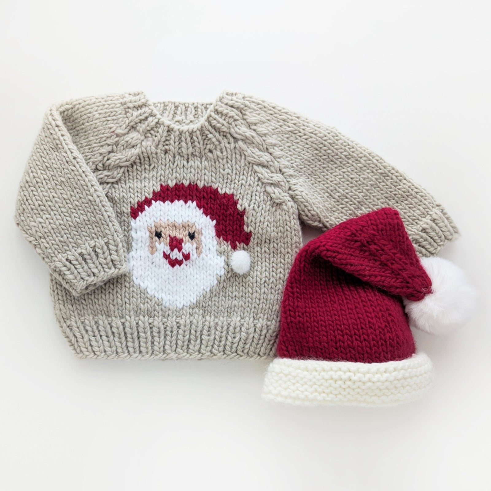 Jolly Santa Sweater Oatmeal for Baby & Toddler - Sweaters