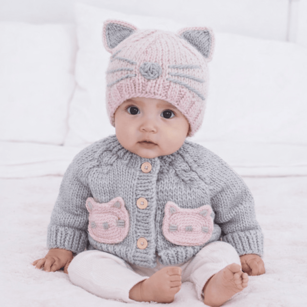 Kitty Beanie Rosy for Baby & Kids - Beanie Hats