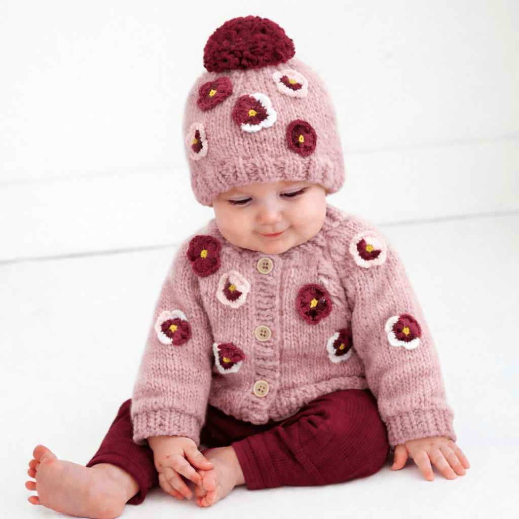 Pansy Cardigan Rosy for Baby & Toddler - Sweaters