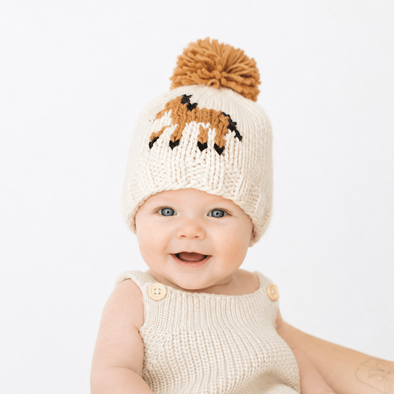 Pony Beanie Hat Natural for Baby & Kids - Beanie Hats