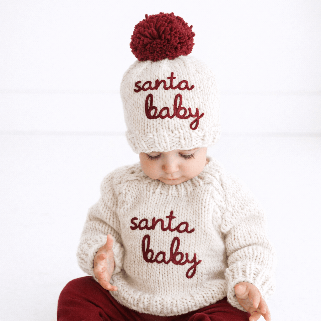 Santa Baby Natural Beanie Hat for Baby & Kids - Beanie Hats