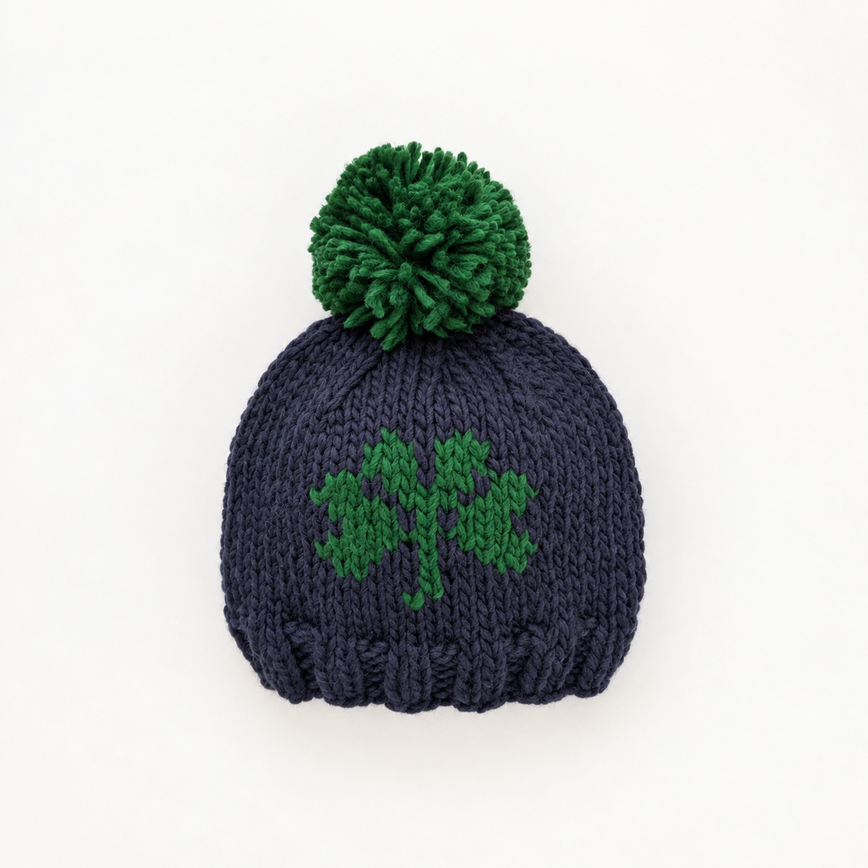 Indigo Shamrock Beanie for All Ages