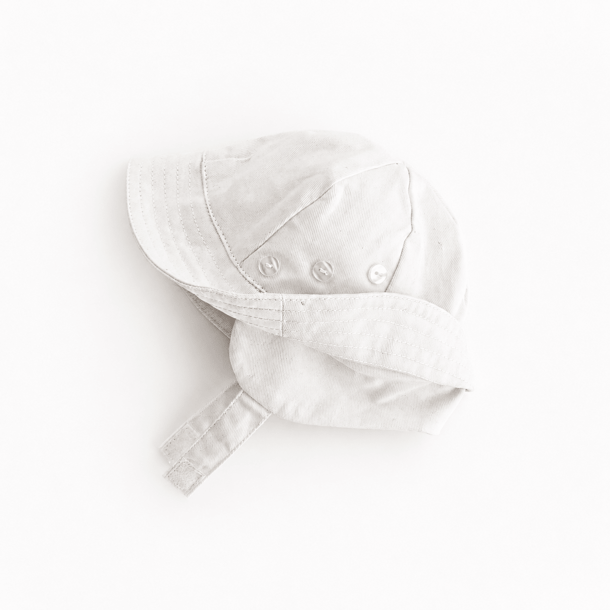 Tyrolean White UPF 50+ Hat with Chinstrap for Babies & Toddlers - Sunhat