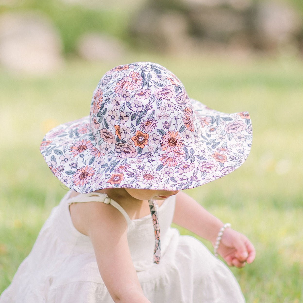 Vintage Flora Sunhat UPF 50+ with Adjustable Breakaway Strap - Sunhat