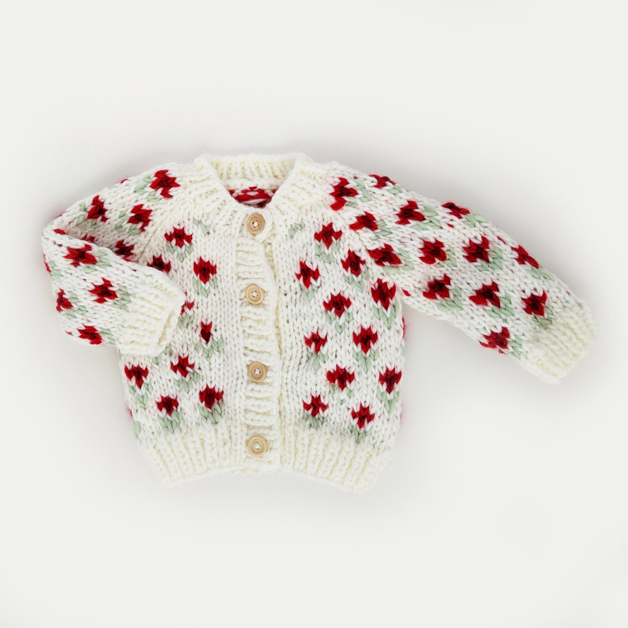 Bitty Blooms Holiday Cardigan Sweater due Jul/Aug - Sweaters