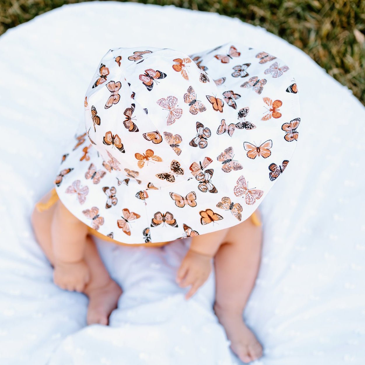 Butterflies Sunhat UPF 50+ with Adjustable Breakaway Strap - Sunhat