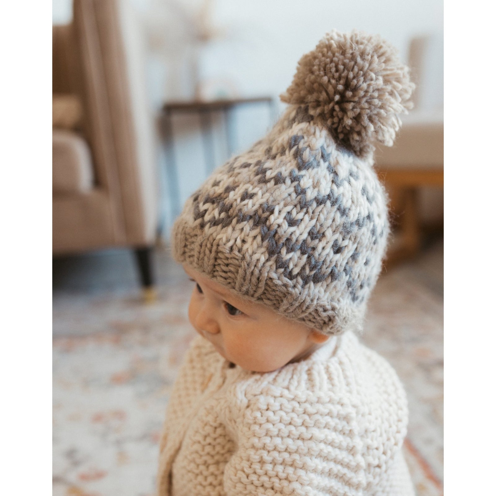Fairisle Pebble Beanie Hat due Jul/Aug - Beanie Hats