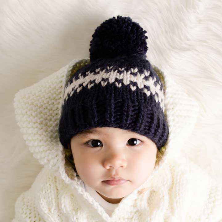 Rebel Indigo Knit Beanie Hat - Beanie Hats