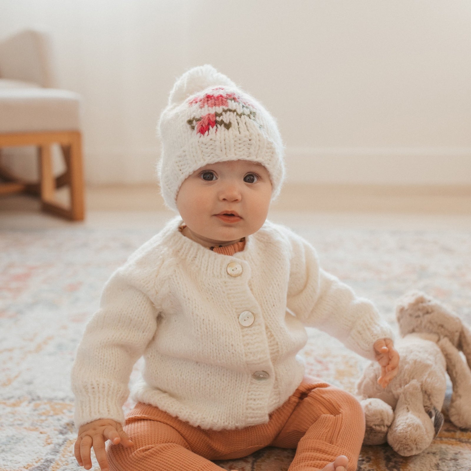 Rose Beanie Hat due Jul/Aug - Beanie Hats