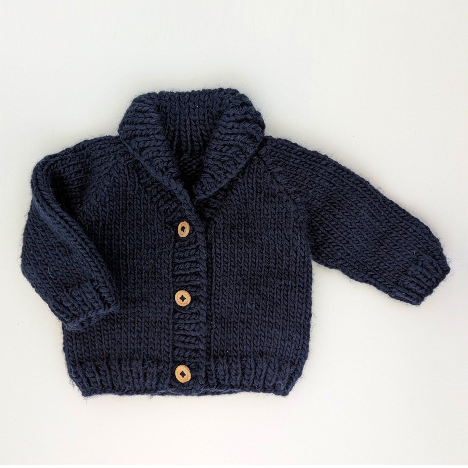 Shawl Collar Indigo Cardigan Sweater for Baby & Toddler - Sweaters
