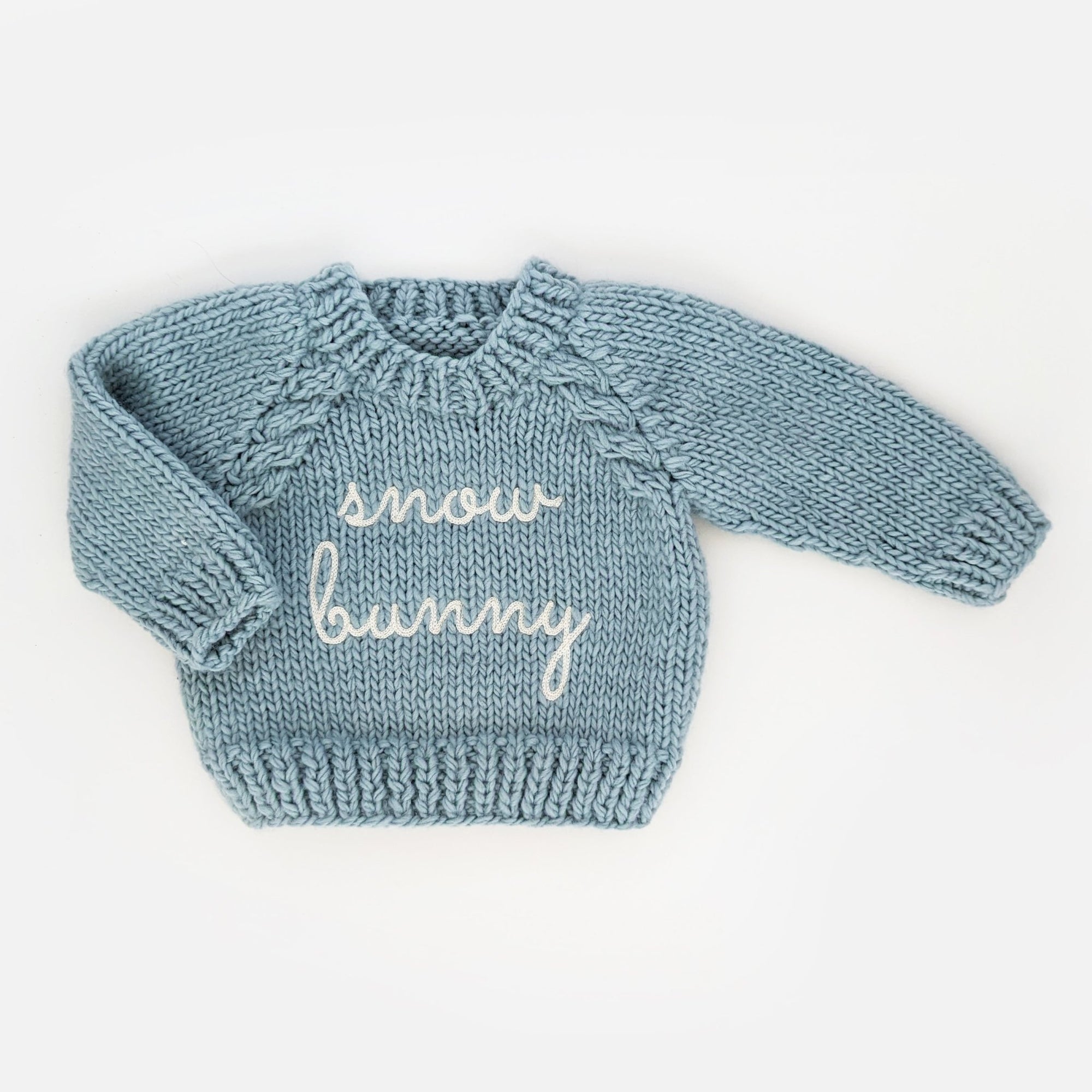 Snow Bunny Surf Blue Crew Neck Sweater for Baby & Toddler - Sweaters