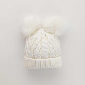 Winter White Fluffer Beanie Hat - Beanie Hats