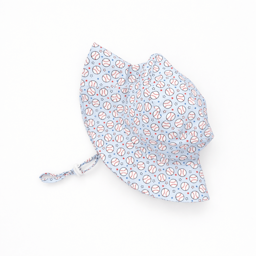 Baseball Bucket Hat UPF 50+ with Adjustable Breakaway Strap - Sunhat