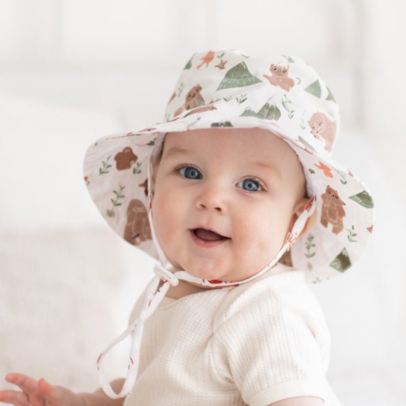 Bear Mountain Bucket Hat UPF 50+ with Adjustable Breakaway Strap - Sunhat