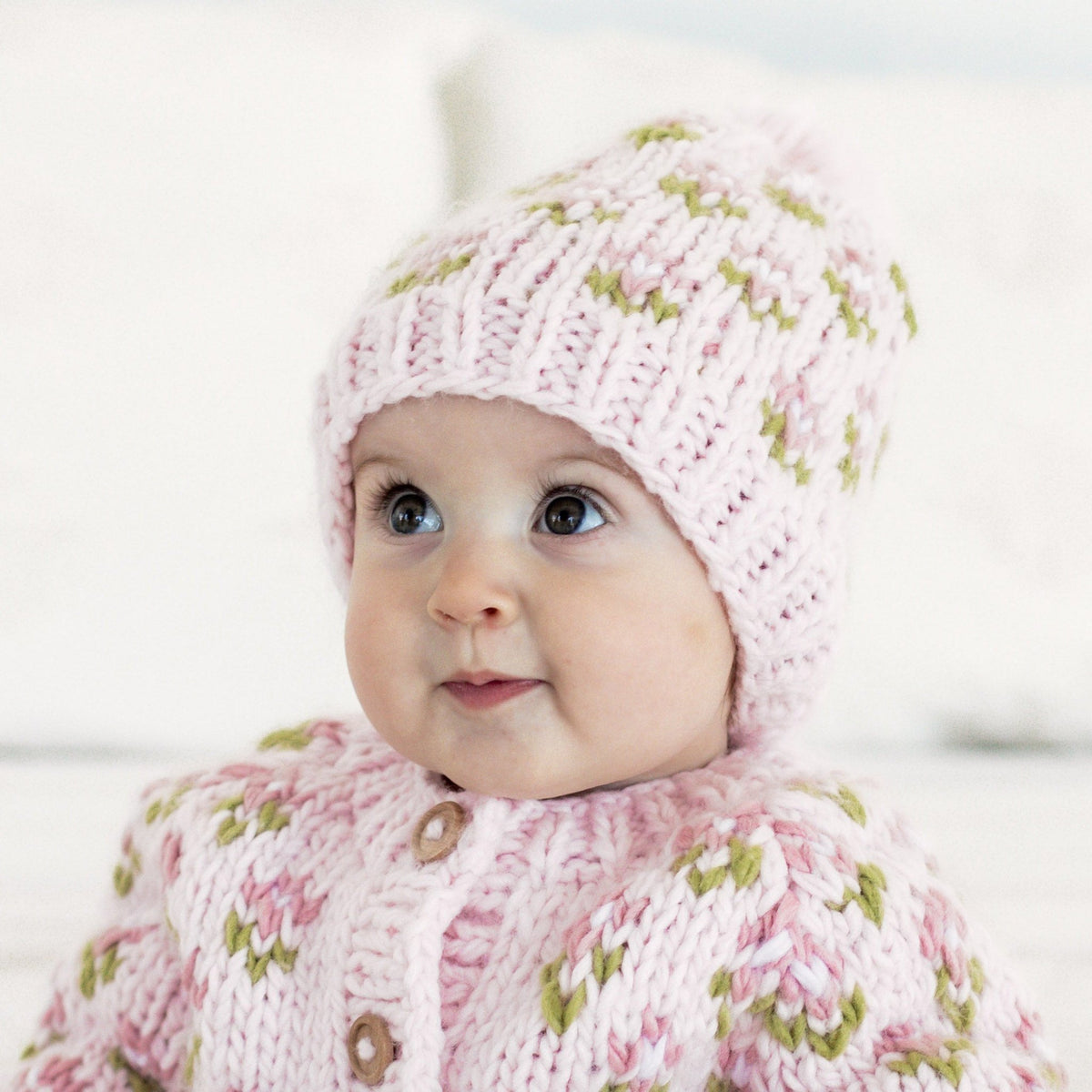 Bitty Blooms Blush Beanie Hat for Baby &amp; Kids due July - Beanie Hats