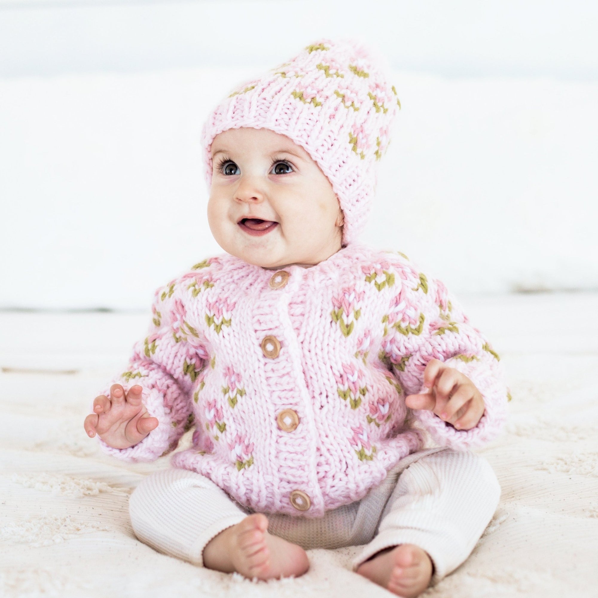 Bitty Blooms Blush Cardigan Sweater for Baby & Toddler due July - Sweaters