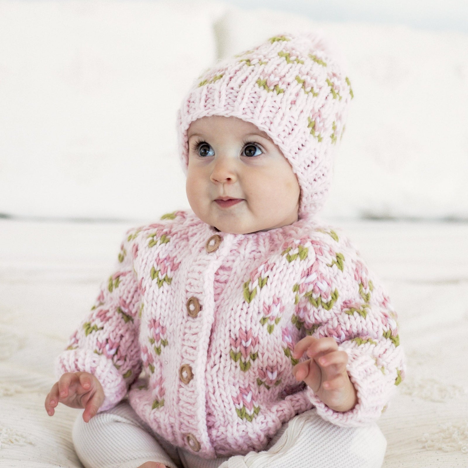 Bitty Blooms Blush Cardigan Sweater for Baby & Toddler due July - Sweaters