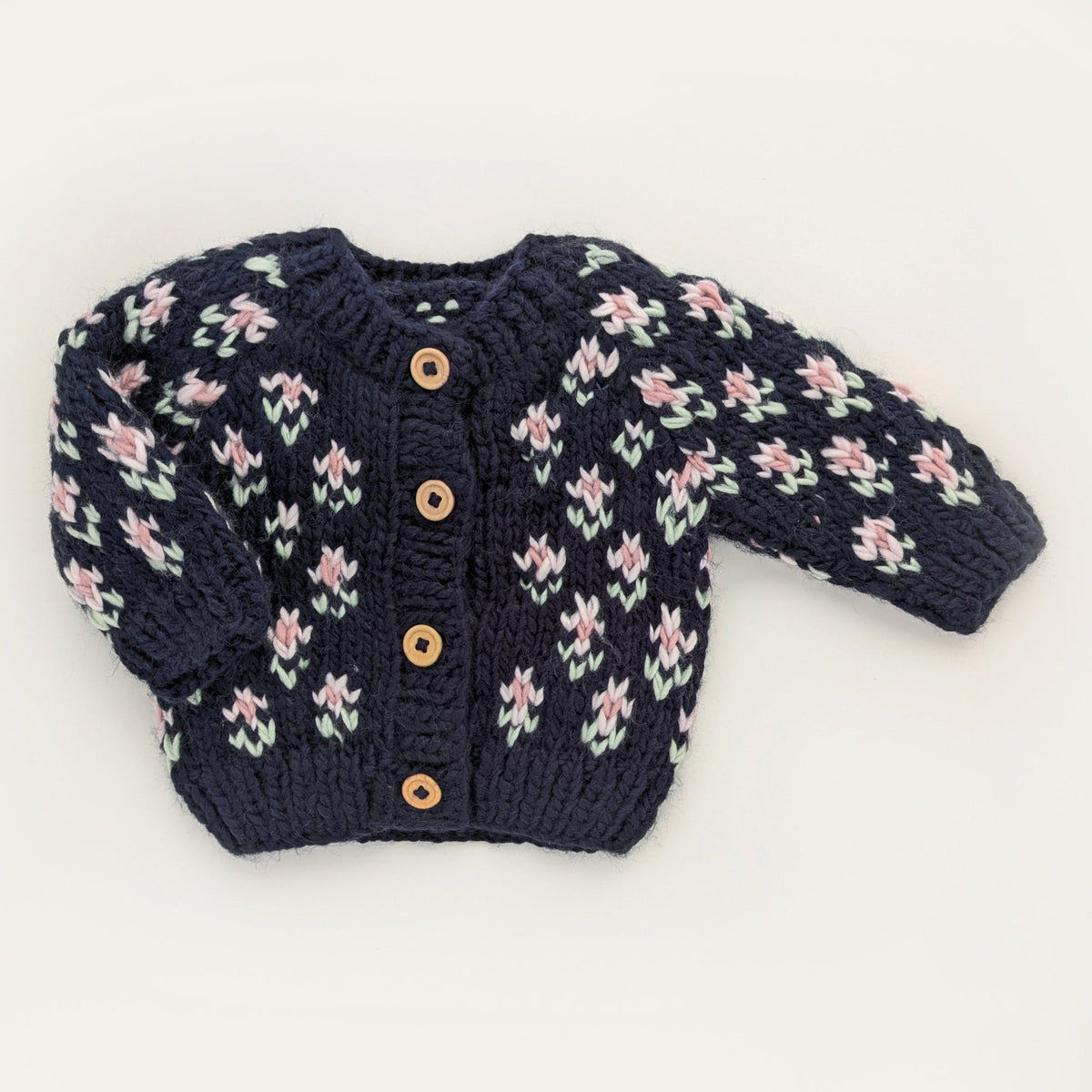 Bitty Blooms Indigo Cardigan Sweater for Baby &amp; Toddler due July - Sweaters