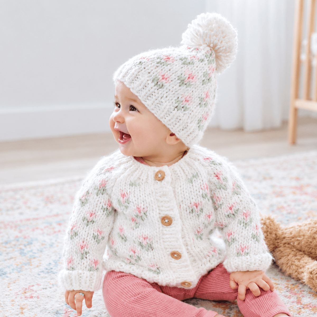 Bitty Blooms White Cardigan Sweater for Baby &amp; Toddler - Sweaters