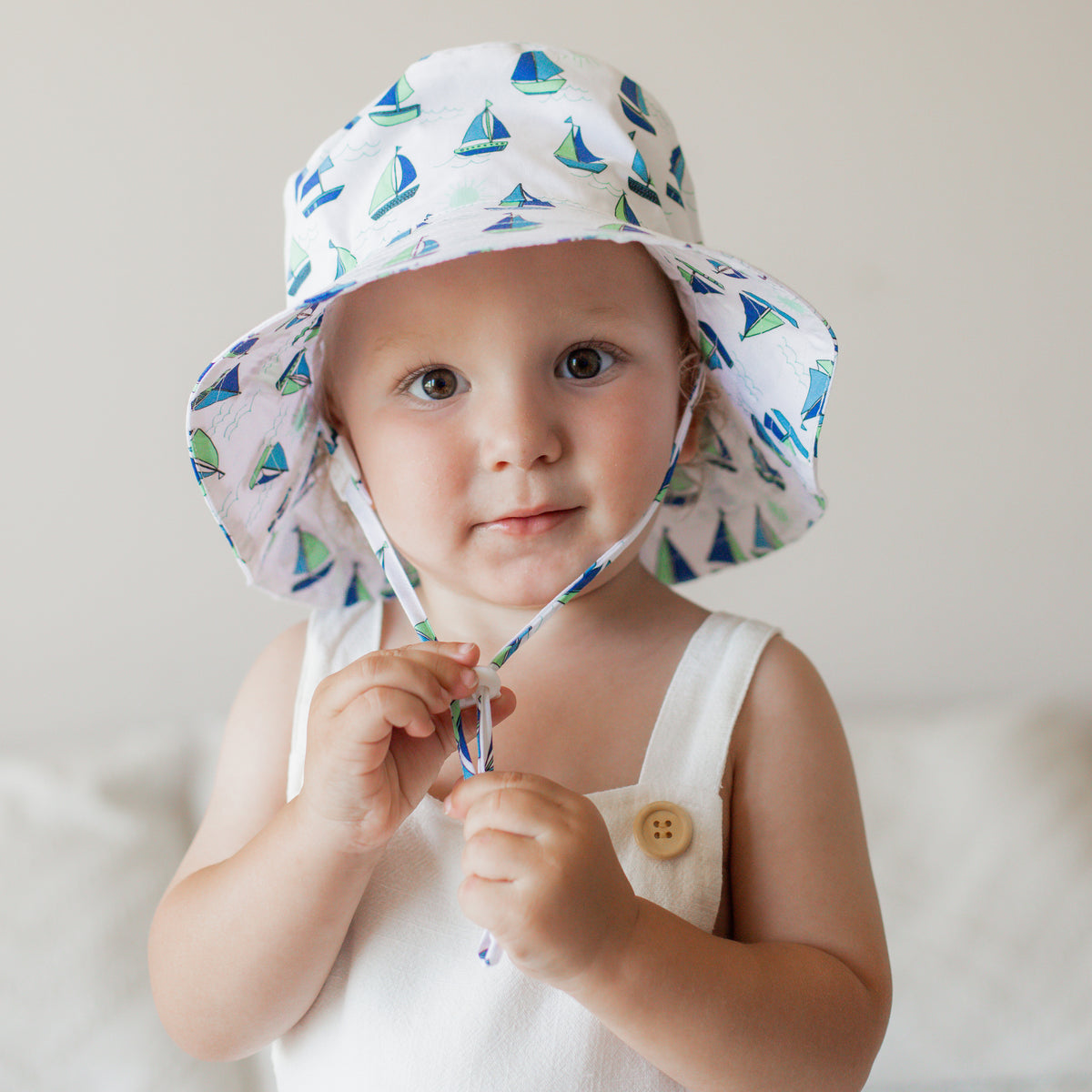 Boating Bucket Hat UPF 50+ with Adjustable Breakaway Strap