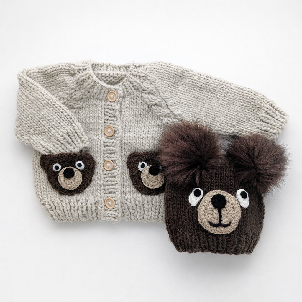 Brown Bear Knit Beanie Hat for Babies, Toddlers &amp; Kids - Beanie Hats