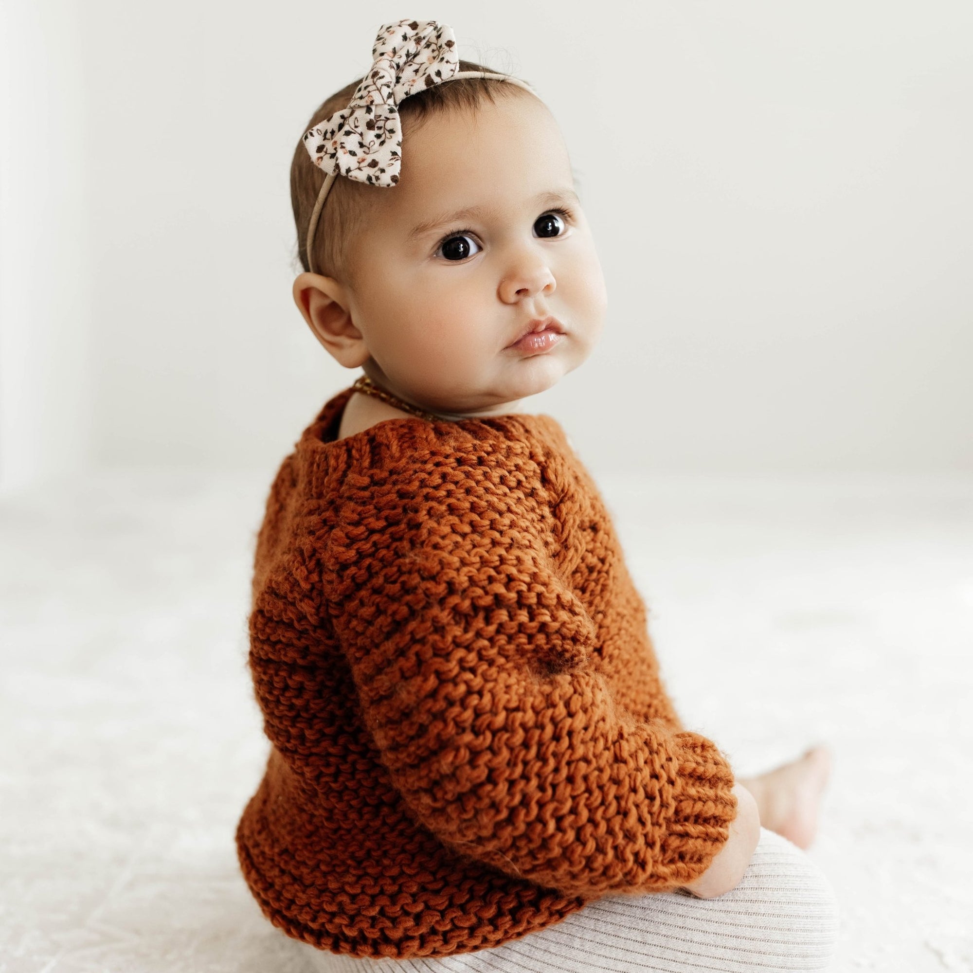 Chili Garter Stitch Cardigan Sweater - Sweaters