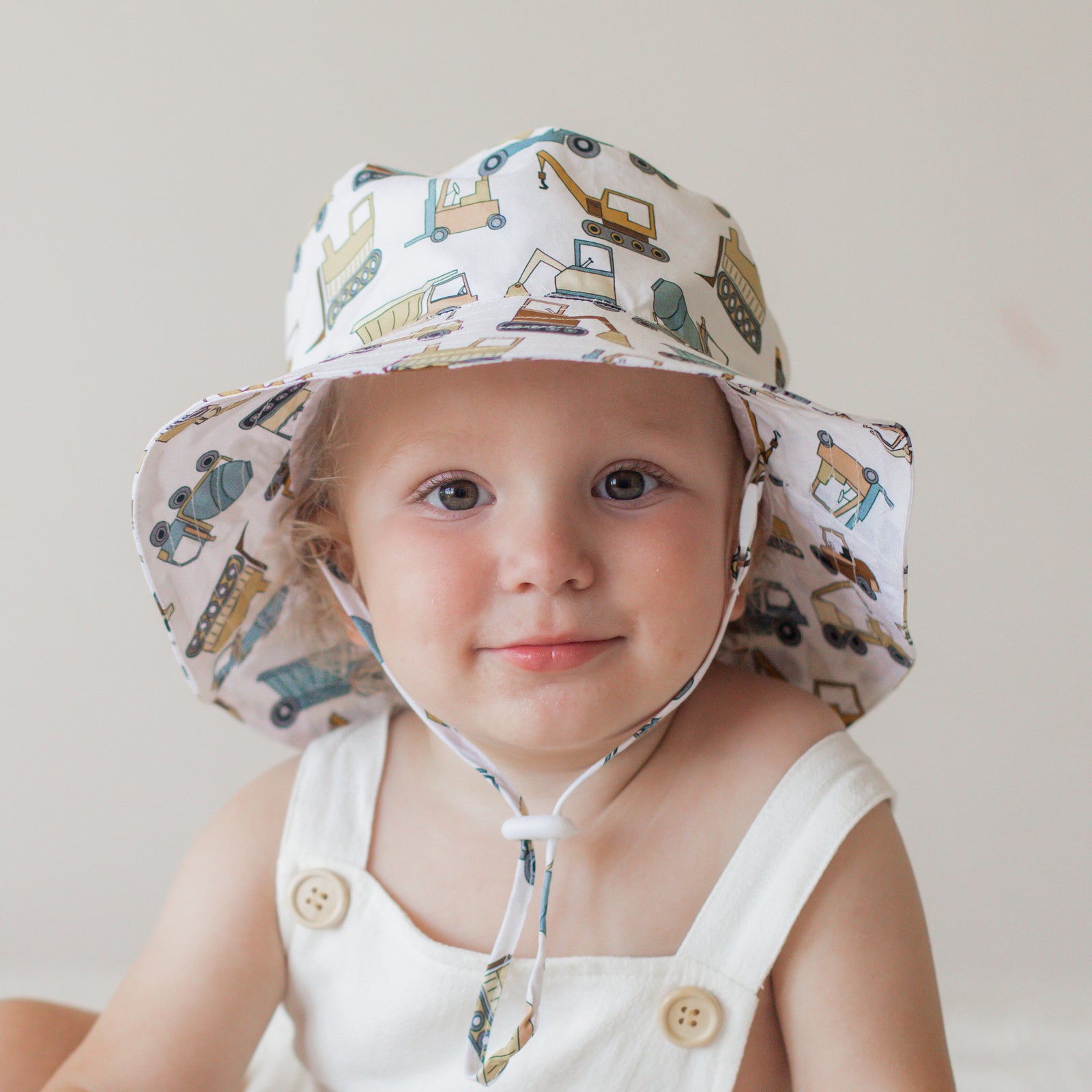 Construction Trucks Bucket Hat UPF 50+ with Adjustable Breakaway Strap - coming soon! - Sunhat