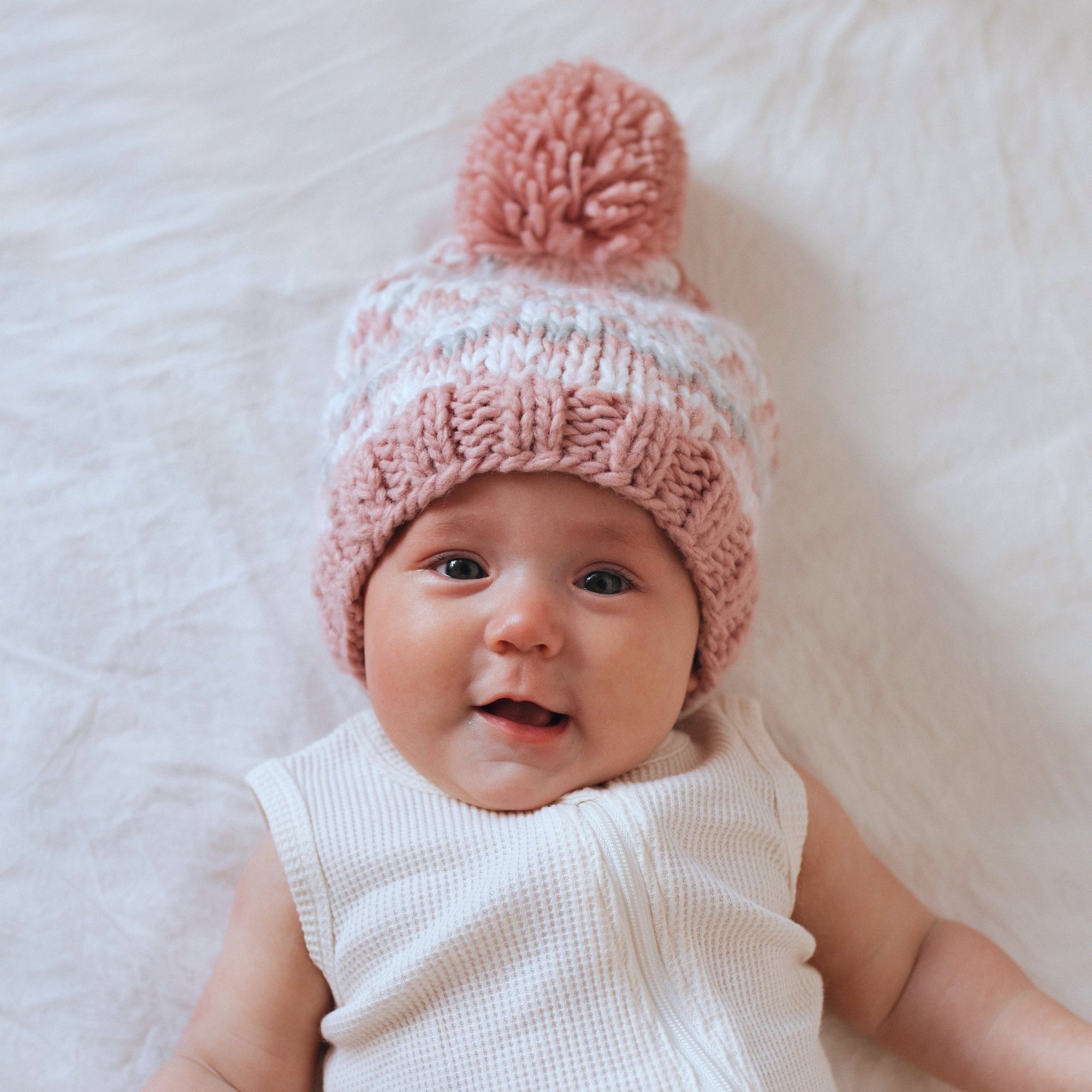 Fairisle Rosy Beanie Hat for Baby & Kids - Beanie Hats