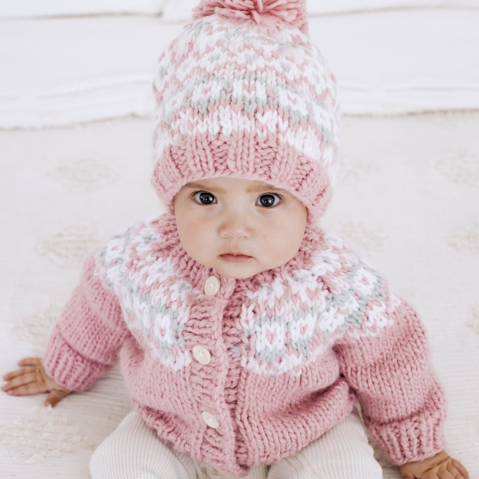 Fairisle Rosy Cardigan Sweater for Baby & Toddler due July - Sweaters