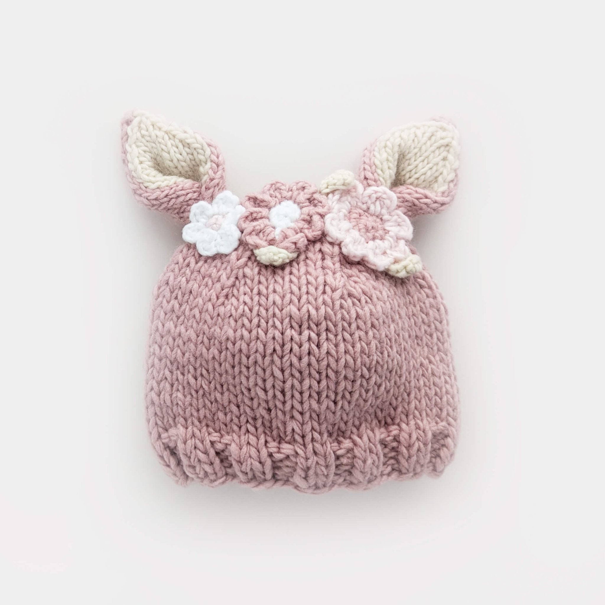 Flower Bunny Beanie Rosy for Baby & Kids - Huggalugs