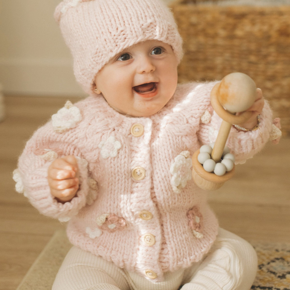 Flower Cardigan Sweater Baby &amp; Toddler - Sweaters