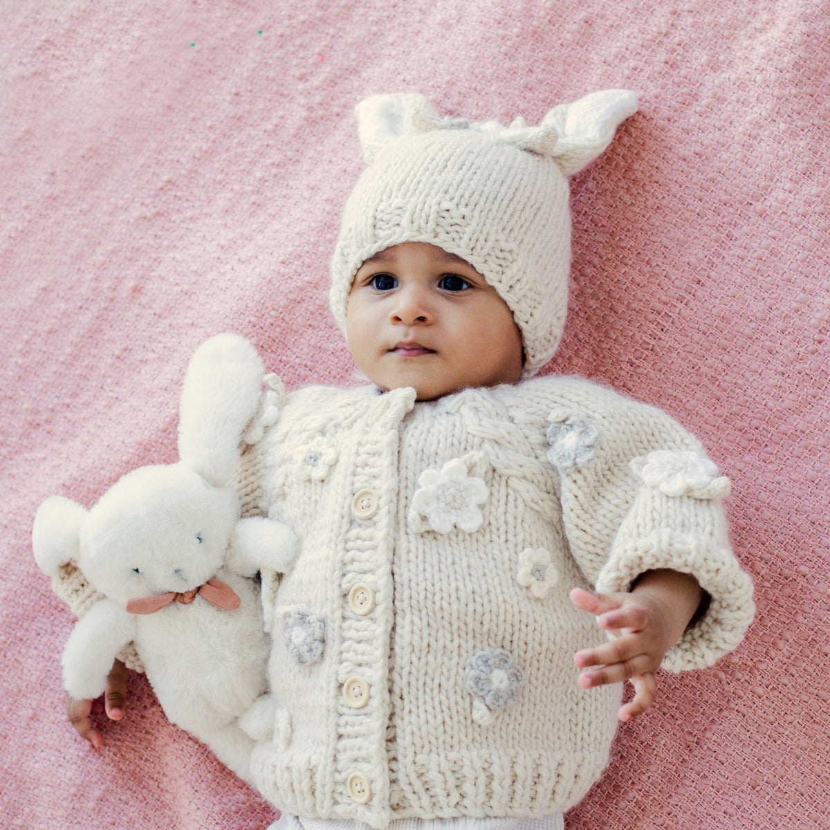 Flower Cardigan Sweater Natural Baby &amp; Toddler due July - Sweaters