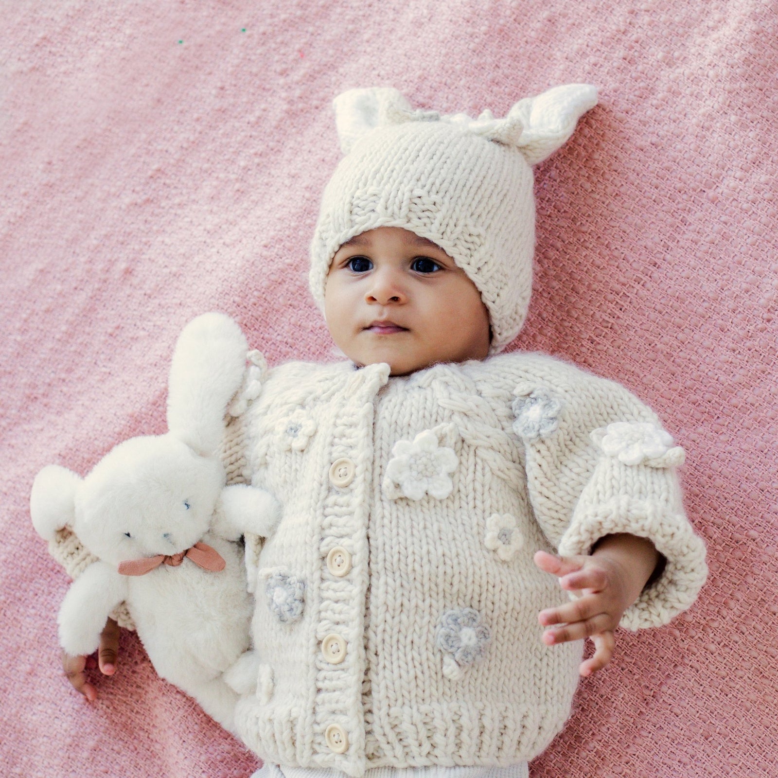 Flower Cardigan Sweater Natural Baby & Toddler due July - Sweaters