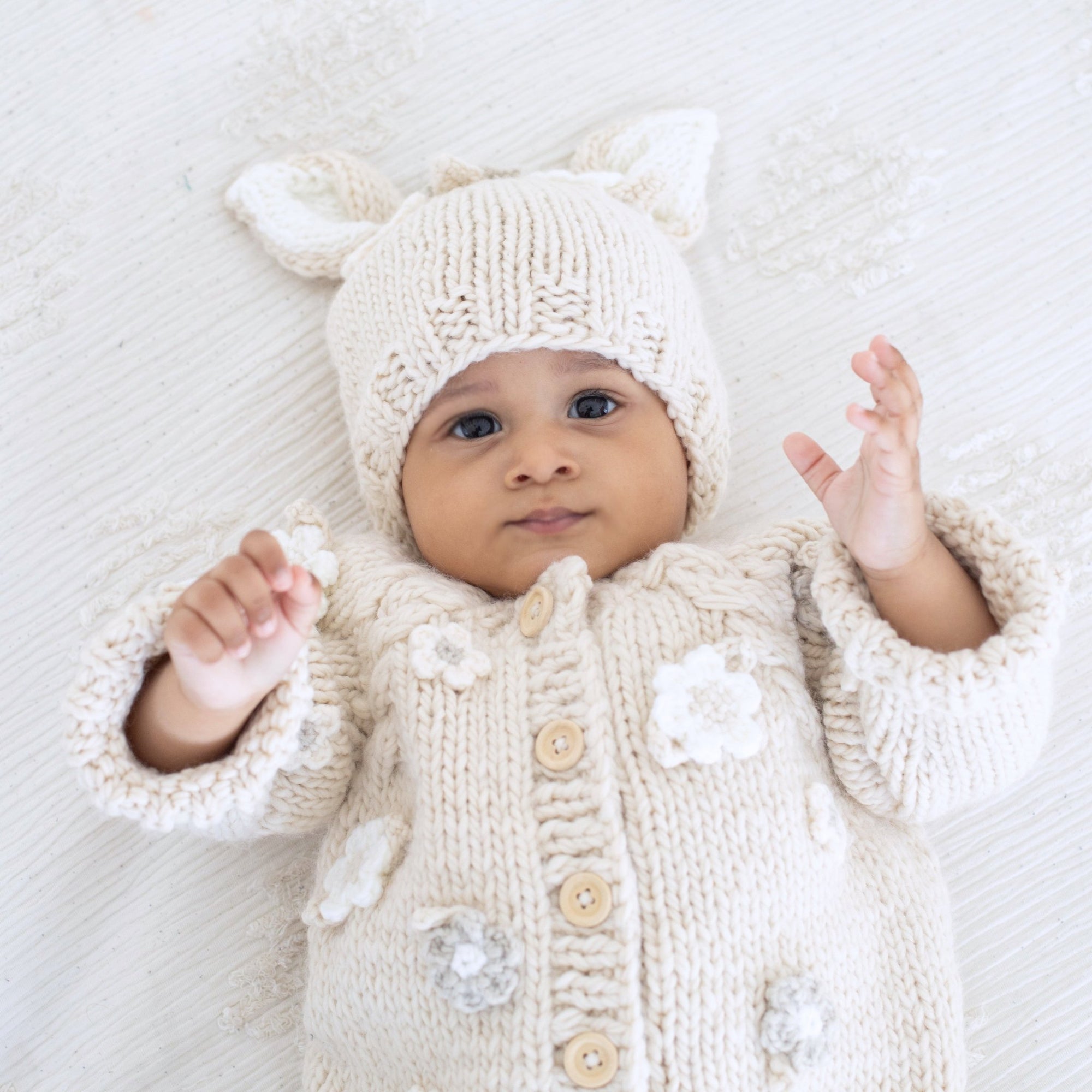 Flower Cardigan Sweater Natural Baby & Toddler due July - Sweaters