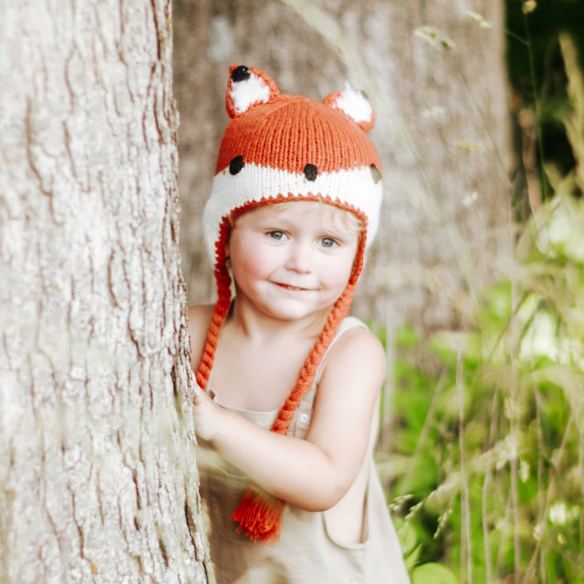 Fox Earflap Beanie Hat - Beanie Hats