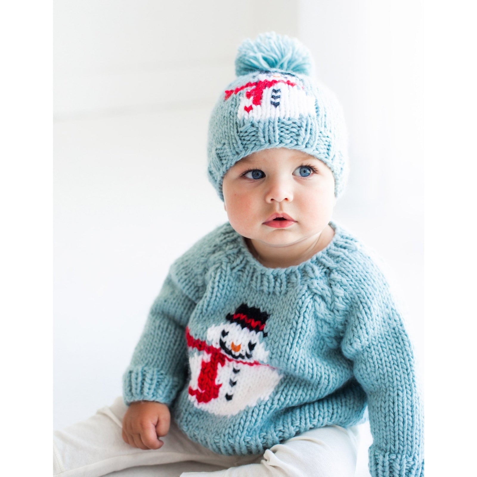 Frosty Snowman Surf Crew Neck Sweater for Baby & Toddler - Sweaters