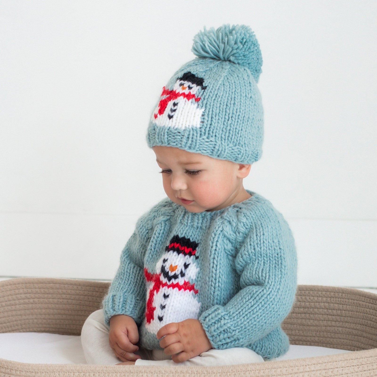 Frosty Snowman Surf Crew Neck Sweater for Baby & Toddler - Sweaters