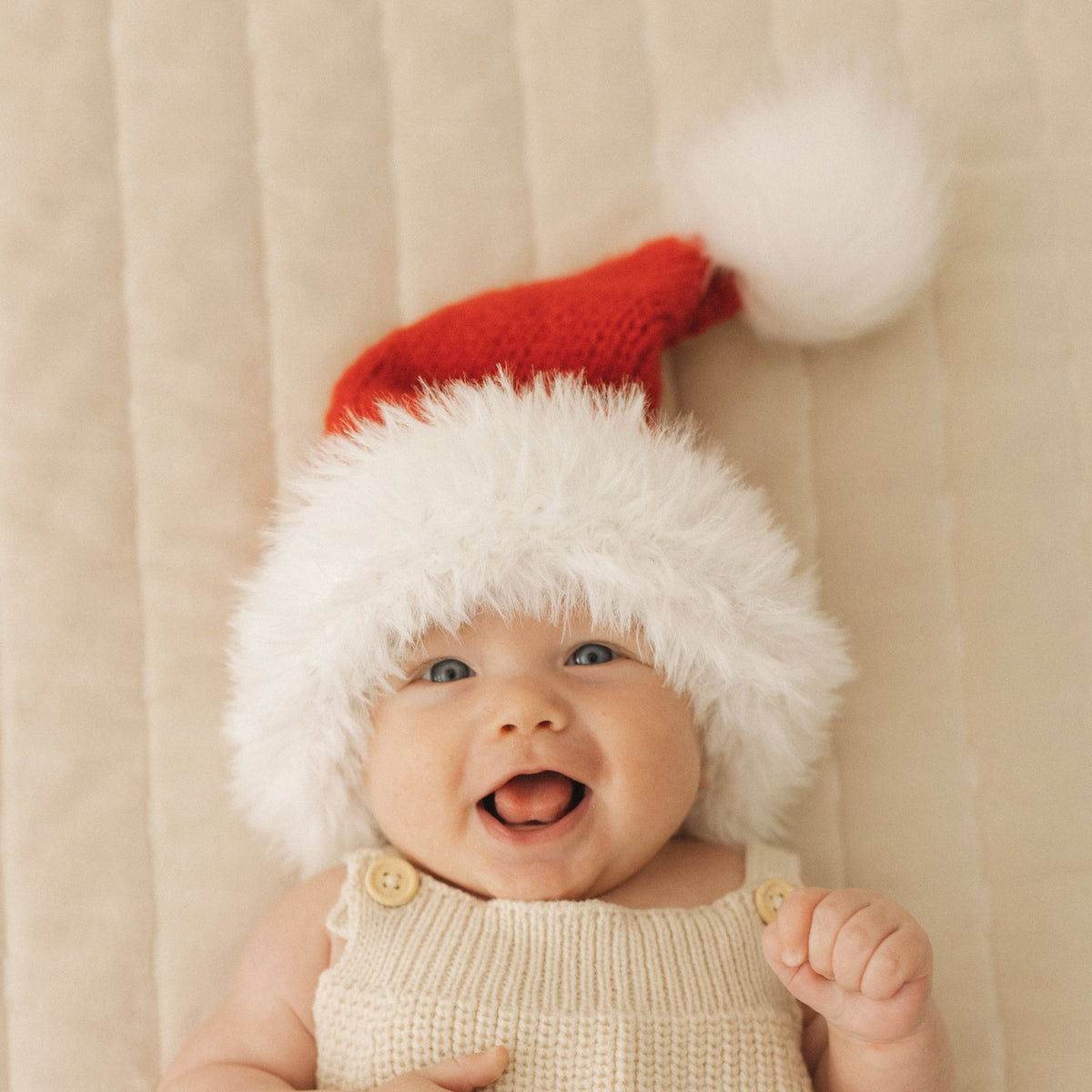 Furry Santa Beanie Hat for for Baby, Kids &amp; Adults - Beanie Hats